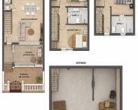 3 makuuhuone Rivitalo myytävänä paikassa La Zenia mukana uima-altaan - 263 900 € (Ref: 10133408)