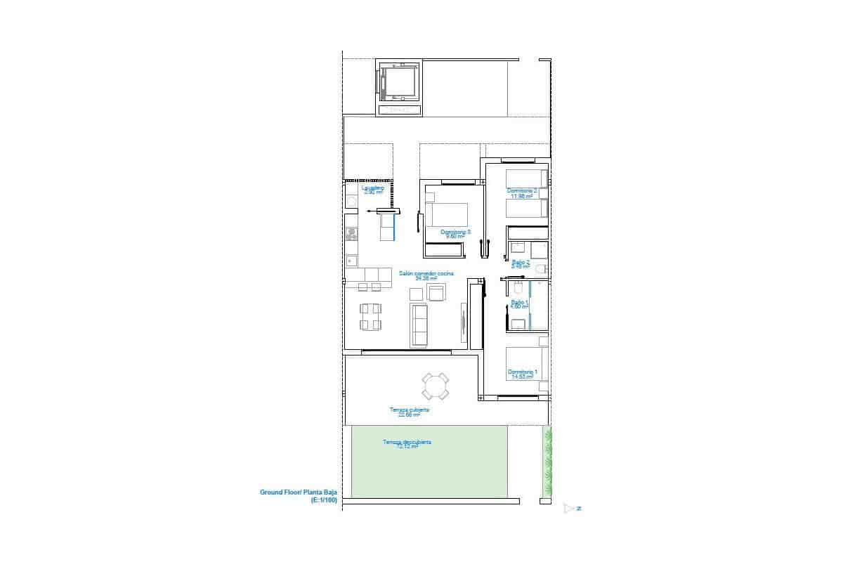 3 slaapkamer Appartement te koop in El Mojon met zwembad - € 398.900 (Ref: 9634179)