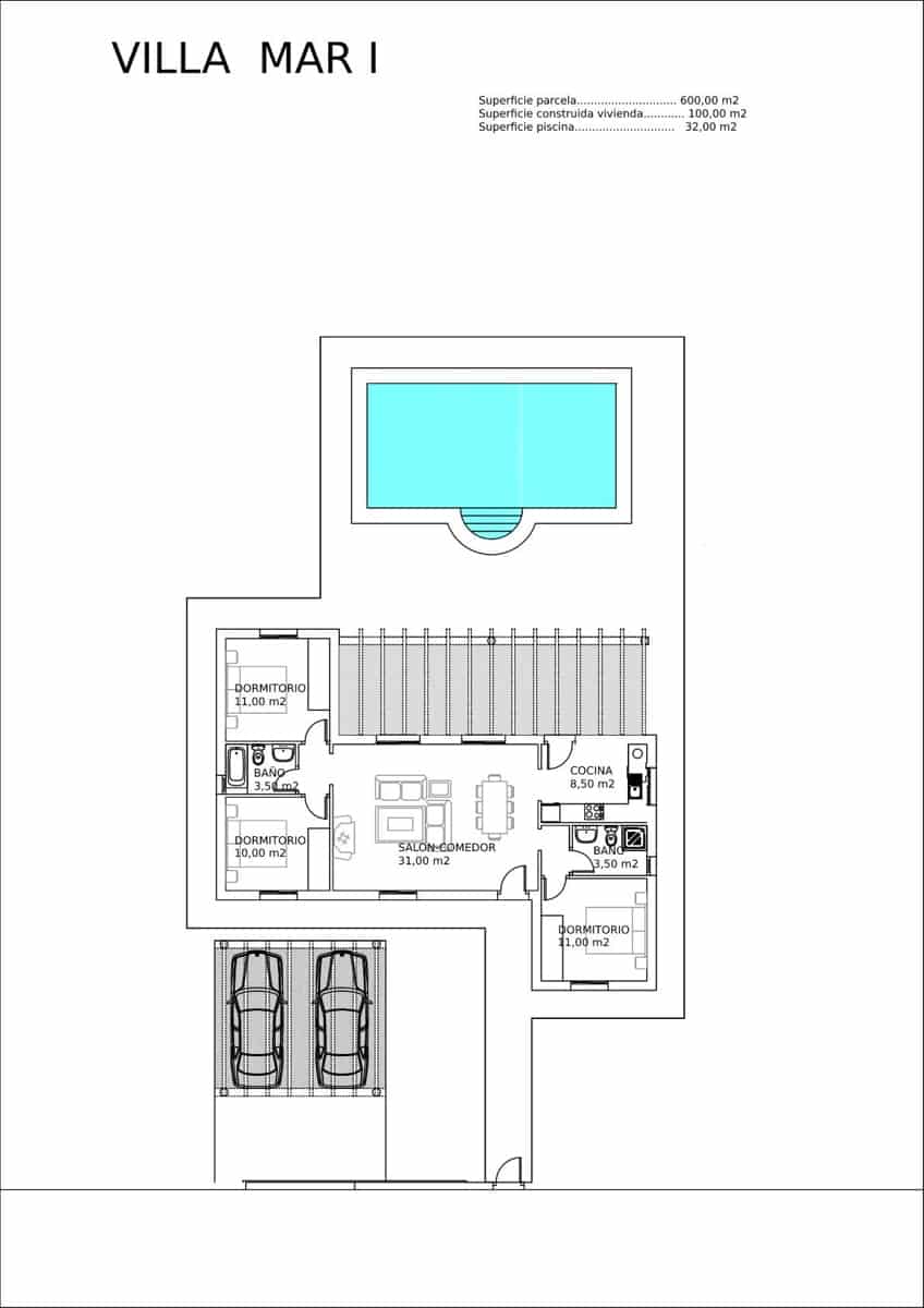 3 sypialnia Willa na sprzedaż w Arboleas z basenem - 249 950 € (Ref: 5247211)