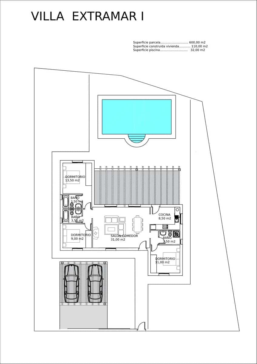 3 sypialnia Willa na sprzedaż w Arboleas z basenem - 249 950 € (Ref: 5247211)