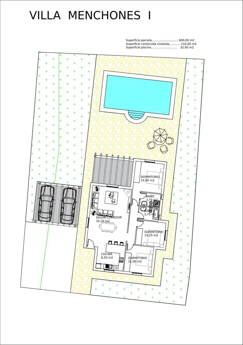 3 sypialnia Willa na sprzedaż w Arboleas z basenem - 249 950 € (Ref: 5247211)