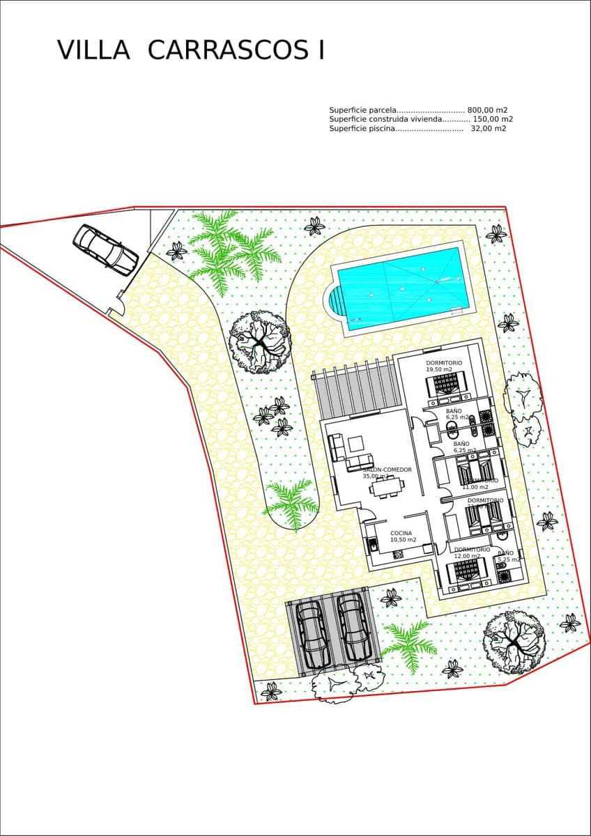 3 sypialnia Willa na sprzedaż w Arboleas z basenem - 249 950 € (Ref: 5247211)