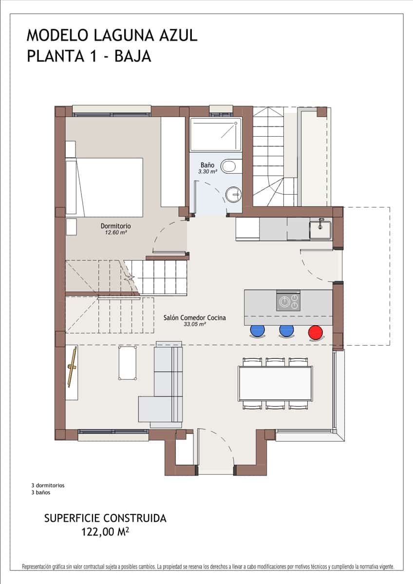 3 bedroom Villa for sale in Vera with pool - € 379,000 (Ref: 6742765)