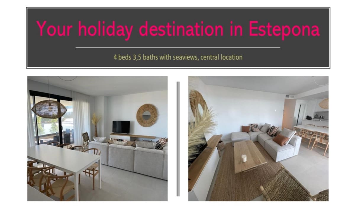 4 makuuhuone Huoneisto lomavuokrausta paikassa Estepona mukana uima-altaan 
autotalli - 1 350 € (Ref: 6862879)