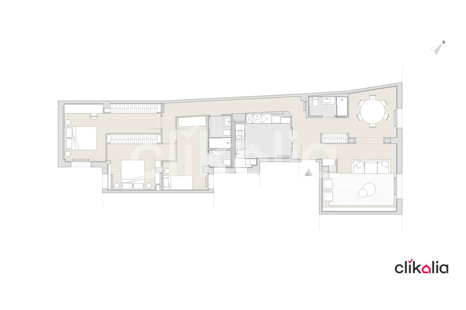 3 chambre Appartement à vendre à Madrid ville avec garage - 840 000 € (Ref: 8744454)