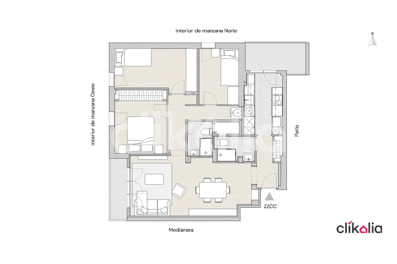 3 soverom Leilighet til salgs i Madrid by - € 760 000 (Ref: 8848051)