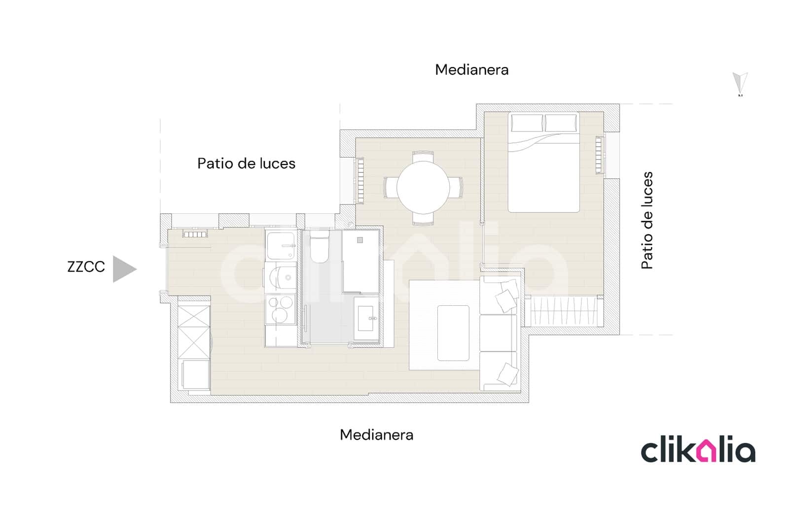1 sypialnia Mieszkanie na sprzedaż w Miasto Madryt - 380 000 € (Ref: 8908036)