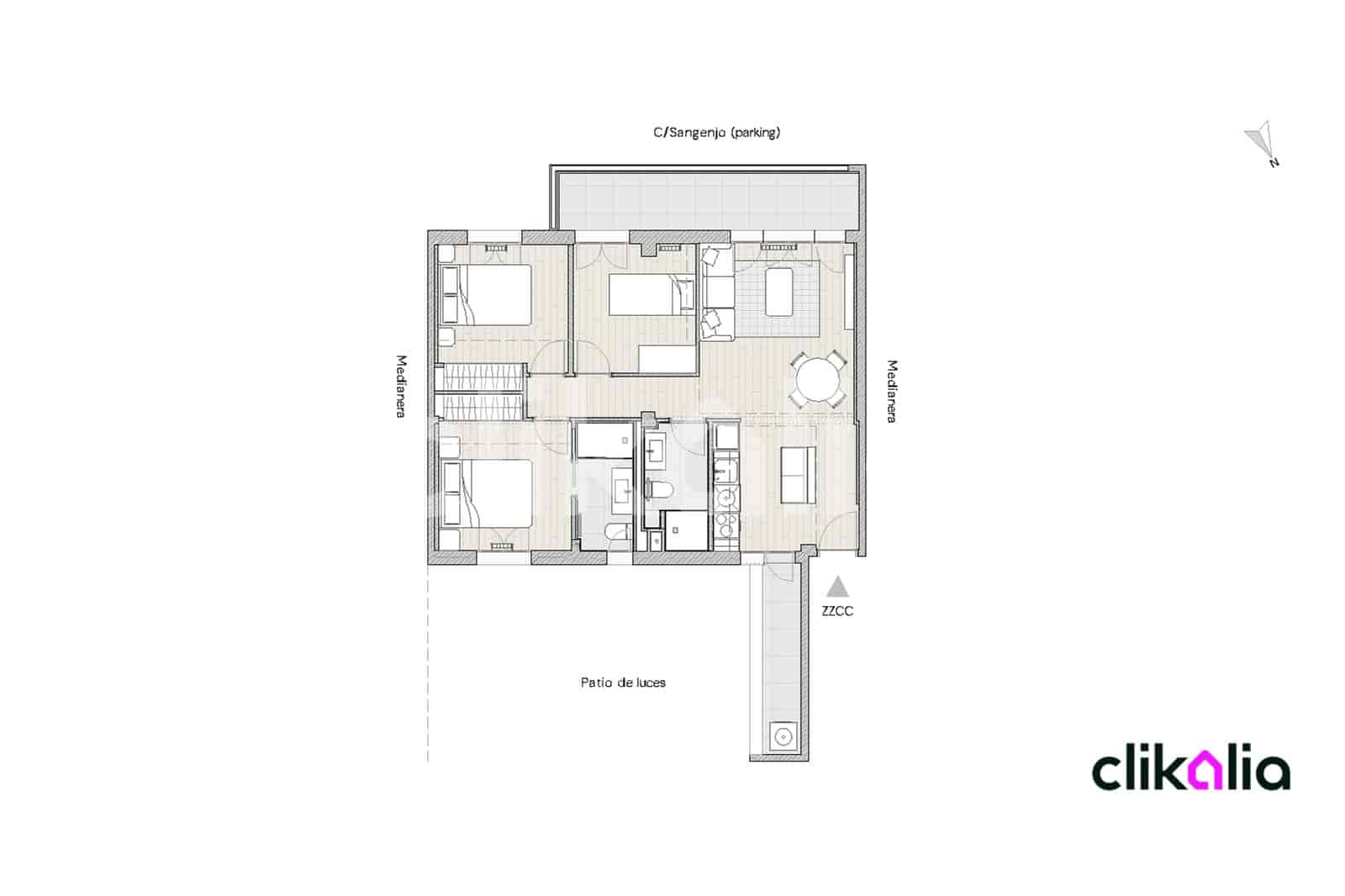 3 soveværelse Lejlighed til salg i Madrid by - € 540.000 (Ref: 8930765)