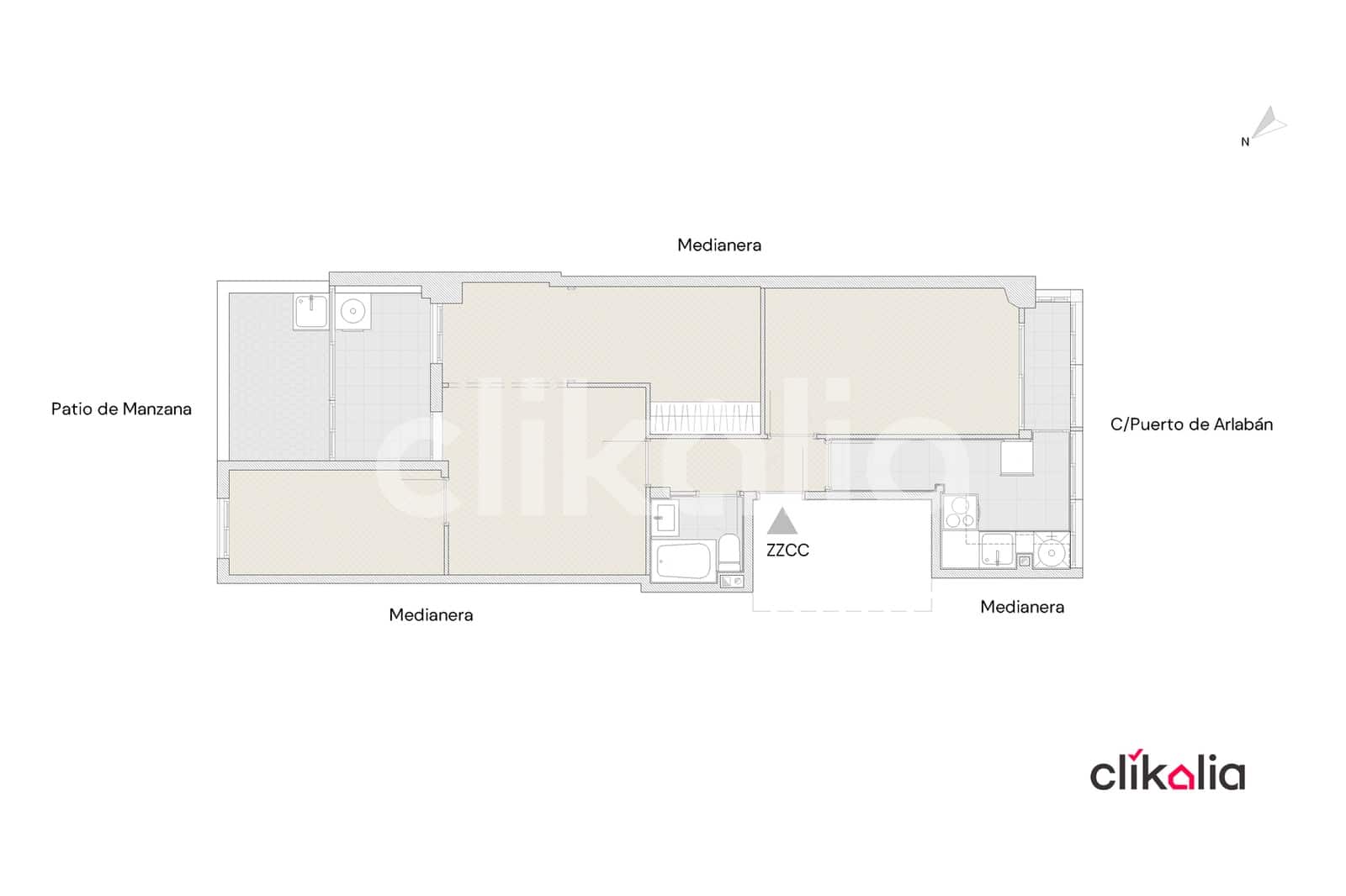 3 sypialnia Mieszkanie na sprzedaż w Miasto Madryt - 180 000 € (Ref: 8945307)