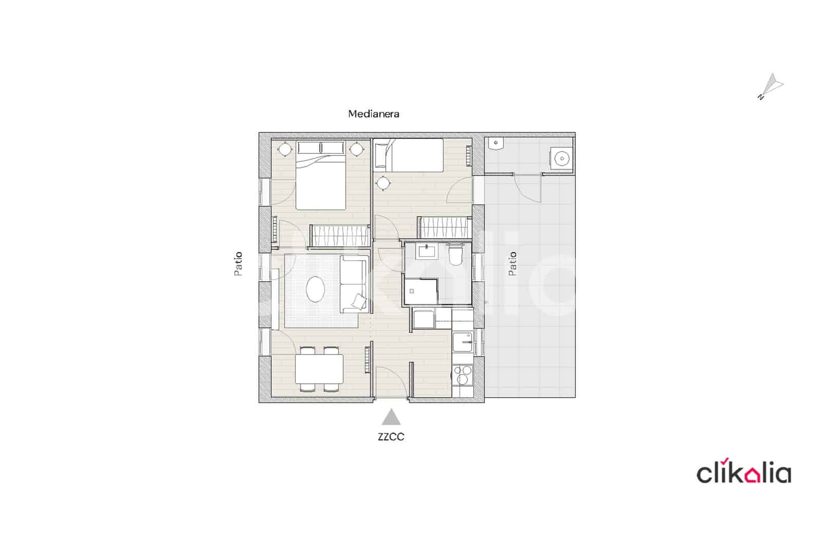 2 soveværelse Lejlighed til salg i Madrid by - € 355.000 (Ref: 8953464)