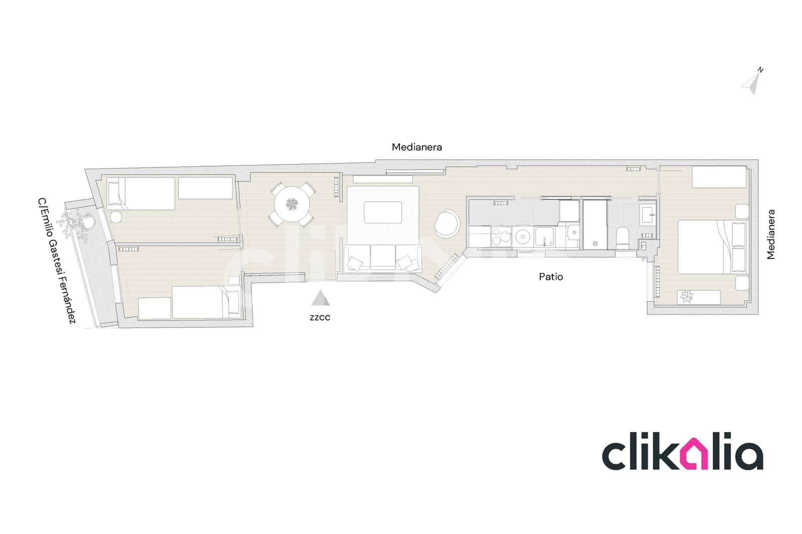 3 soveværelse Lejlighed til salg i Madrid by - € 430.000 (Ref: 9019428)