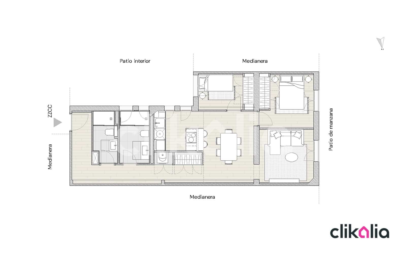2 soverom Leilighet til salgs i Madrid by - € 700 000 (Ref: 9058173)