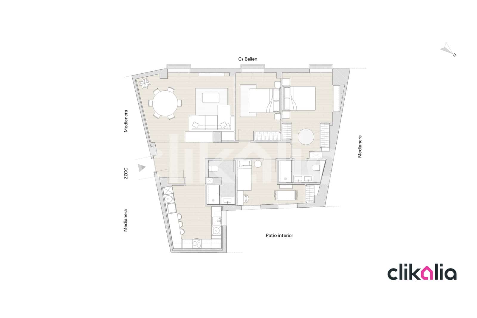 3 soveværelse Lejlighed til salg i Sevilla by med garage - € 700.000 (Ref: 9058404)