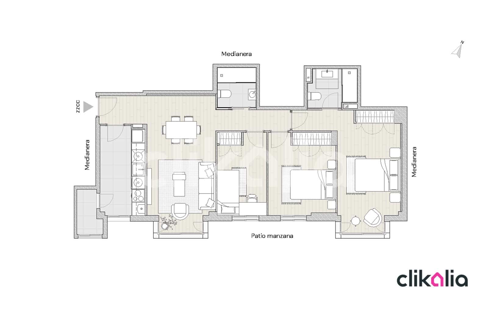 3 chambre Appartement à vendre à Madrid ville avec garage - 570 000 € (Ref: 9087250)