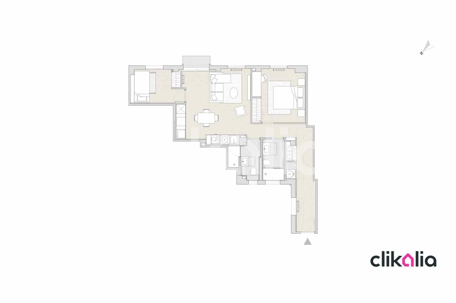 2 sypialnia Mieszkanie na sprzedaż w Miasto Madryt - 530 000 € (Ref: 9099570)