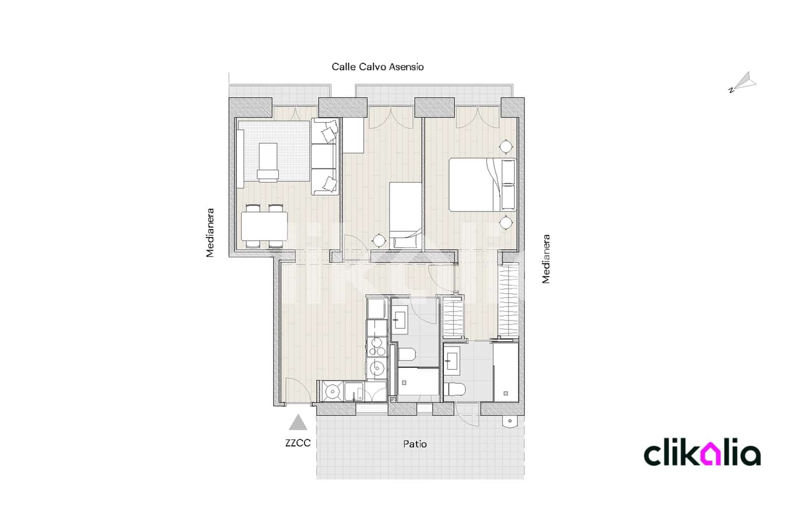 2 chambre Appartement à vendre à Madrid ville - 800 000 € (Ref: 9100101)