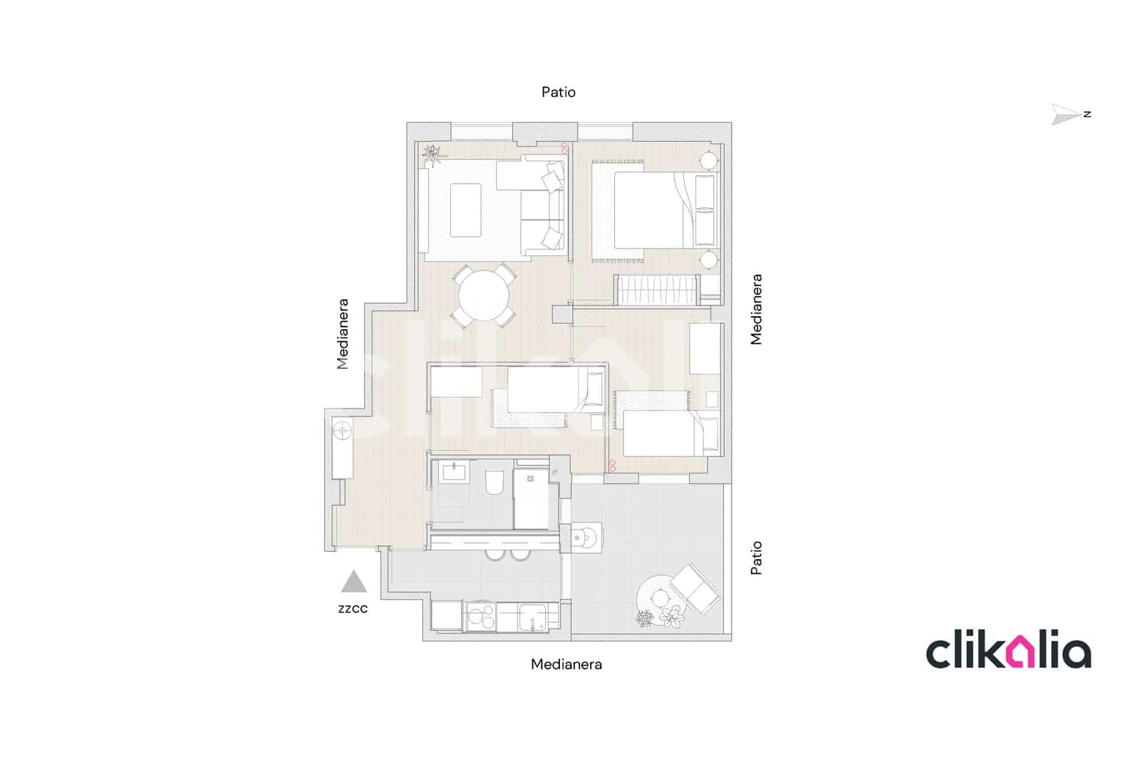 3 chambre Appartement à vendre à Madrid ville - 530 000 € (Ref: 9101689)