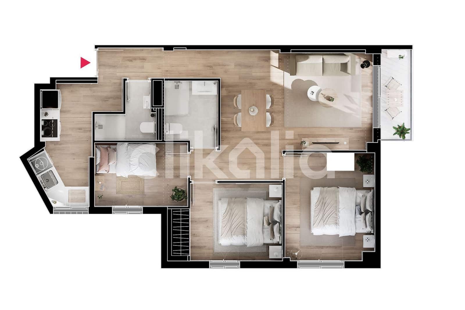 3 soverom Leilighet til salgs i Madrid by med garasje - € 410 000 (Ref: 9104066)