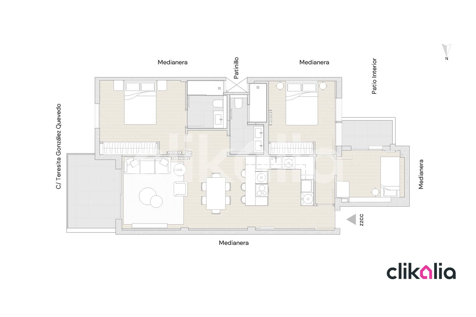 3 quarto Apartamento para venda em Madrid cidade com garagem - 835 000 € (Ref: 9109323)