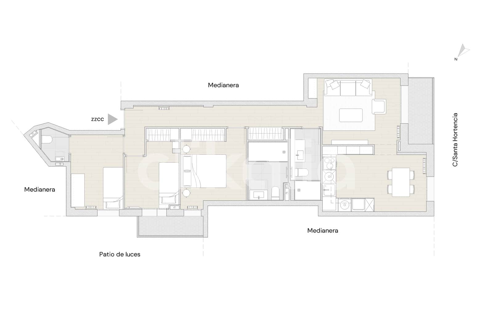3 soveværelse Lejlighed til salg i Madrid by - € 750.000 (Ref: 9134731)