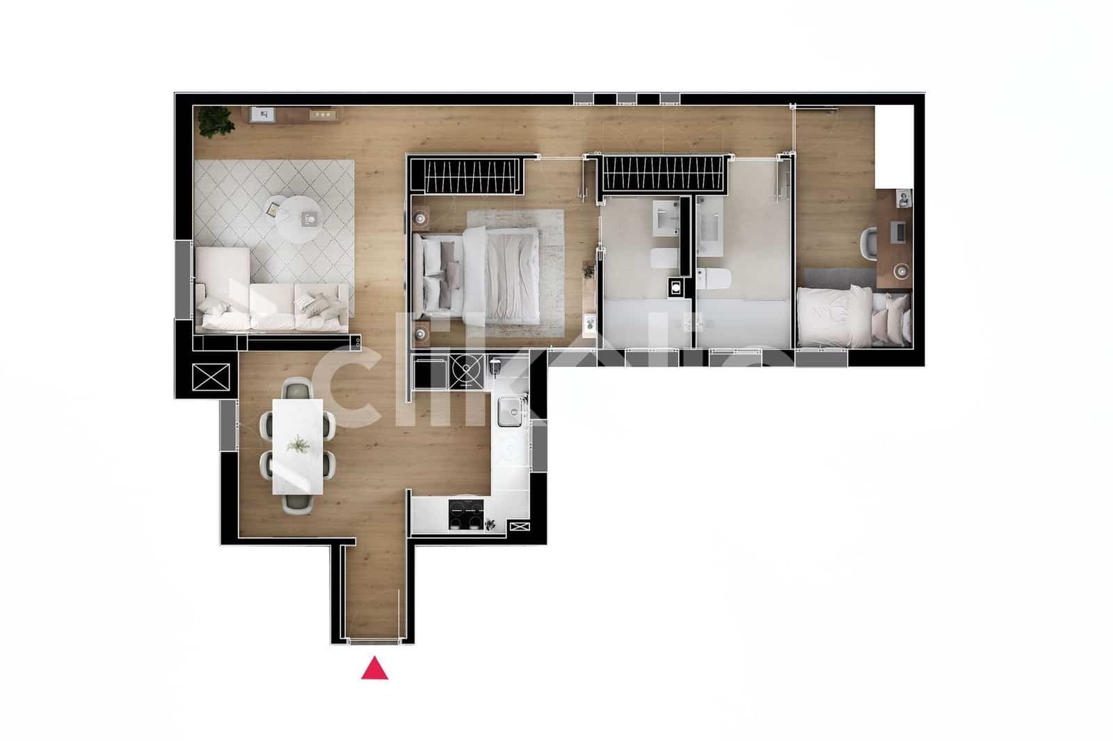 2 soveværelse Lejlighed til salg i Madrid by - € 740.000 (Ref: 9148013)