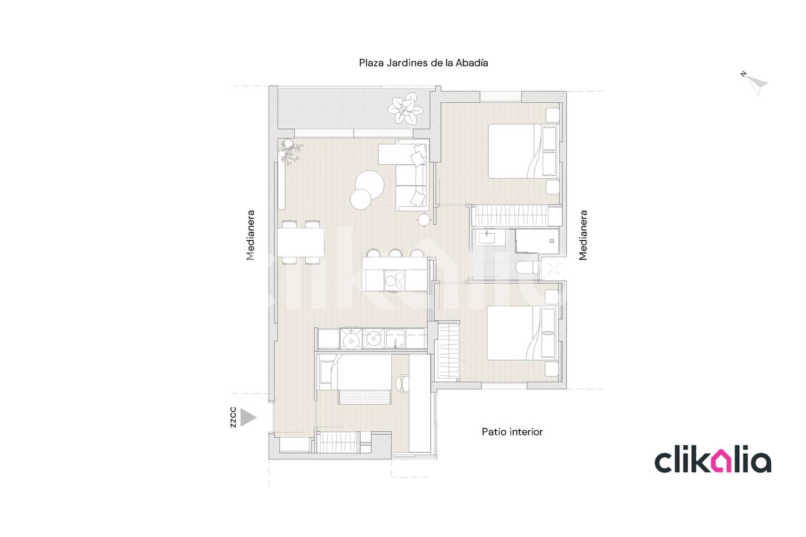 3 sovrum Lägenhet till salu i Malaga stad - 345 000 € (Ref: 9158644)