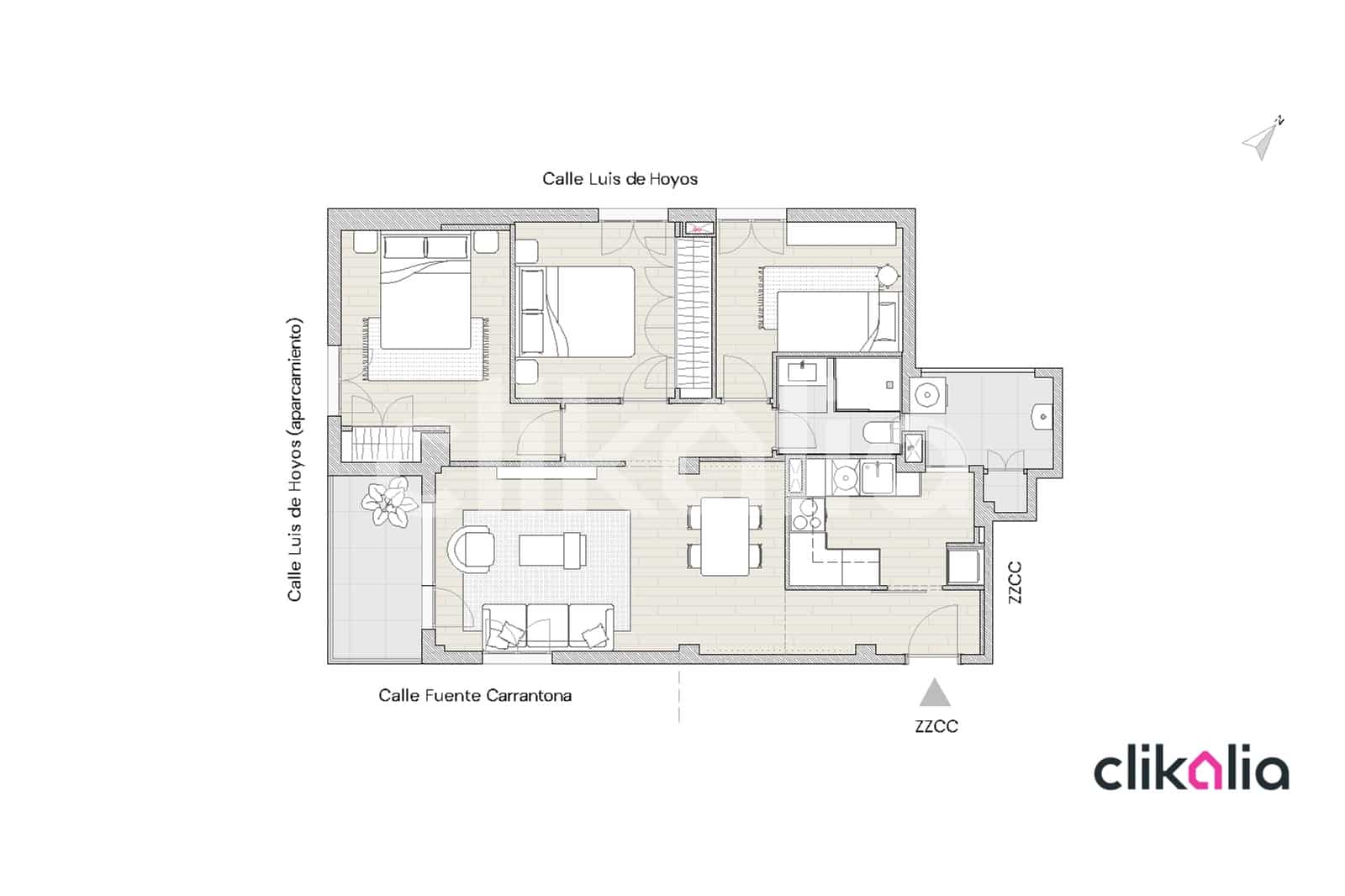 3 quarto Apartamento para venda em Madrid cidade - 450 000 € (Ref: 9184686)