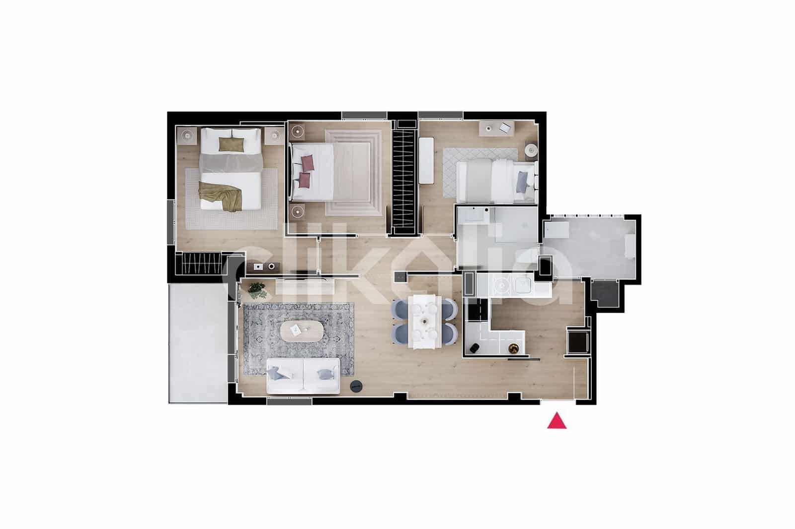 3 quarto Apartamento para venda em Madrid cidade - 450 000 € (Ref: 9184686)