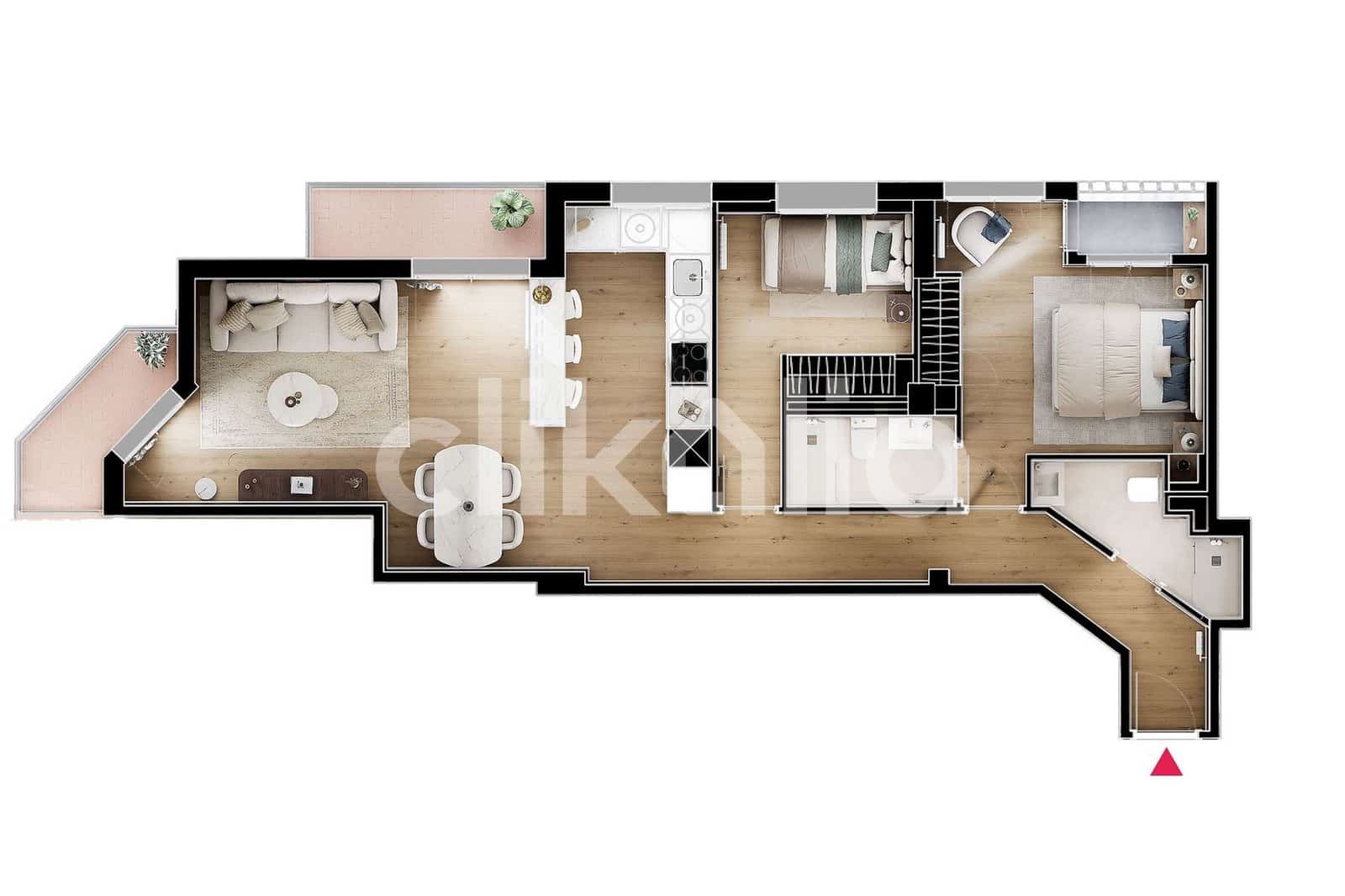 2 soveværelse Lejlighed til salg i Madrid by - € 645.000 (Ref: 9190562)