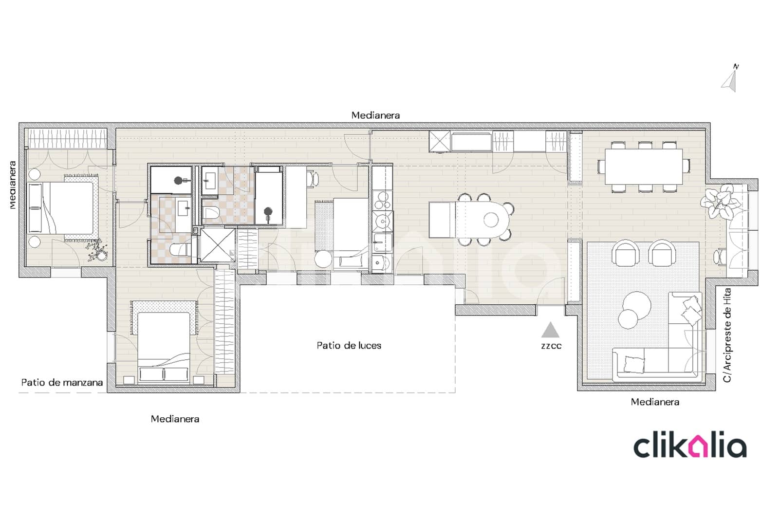 3 chambre Appartement à vendre à Madrid ville - 1 100 000 € (Ref: 9199963)