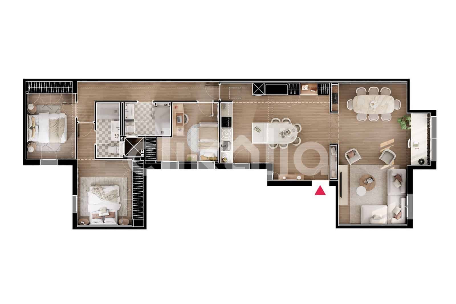 3 chambre Appartement à vendre à Madrid ville - 1 100 000 € (Ref: 9199963)