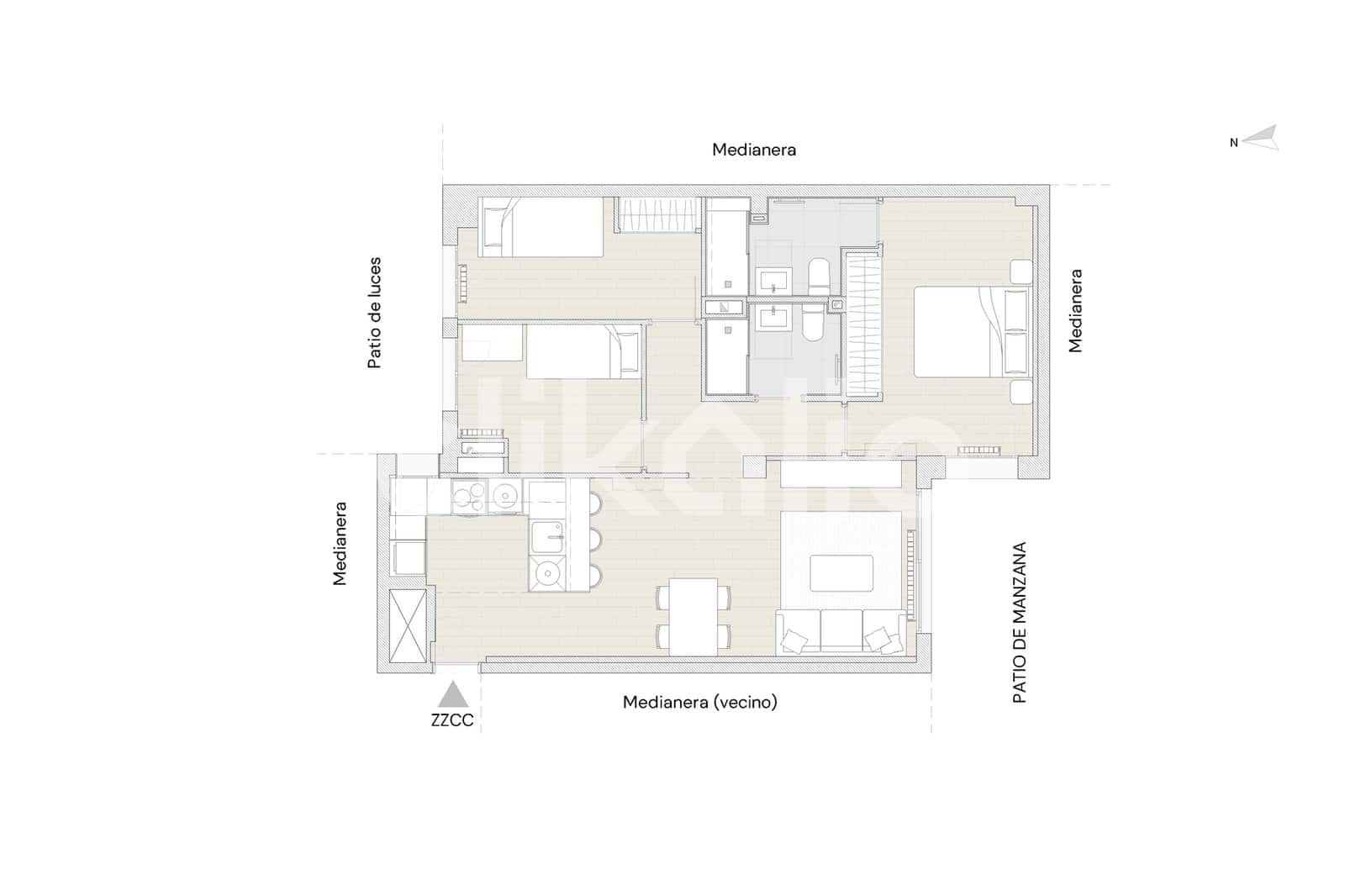3 soveværelse Lejlighed til salg i Madrid by - € 920.000 (Ref: 9219326)
