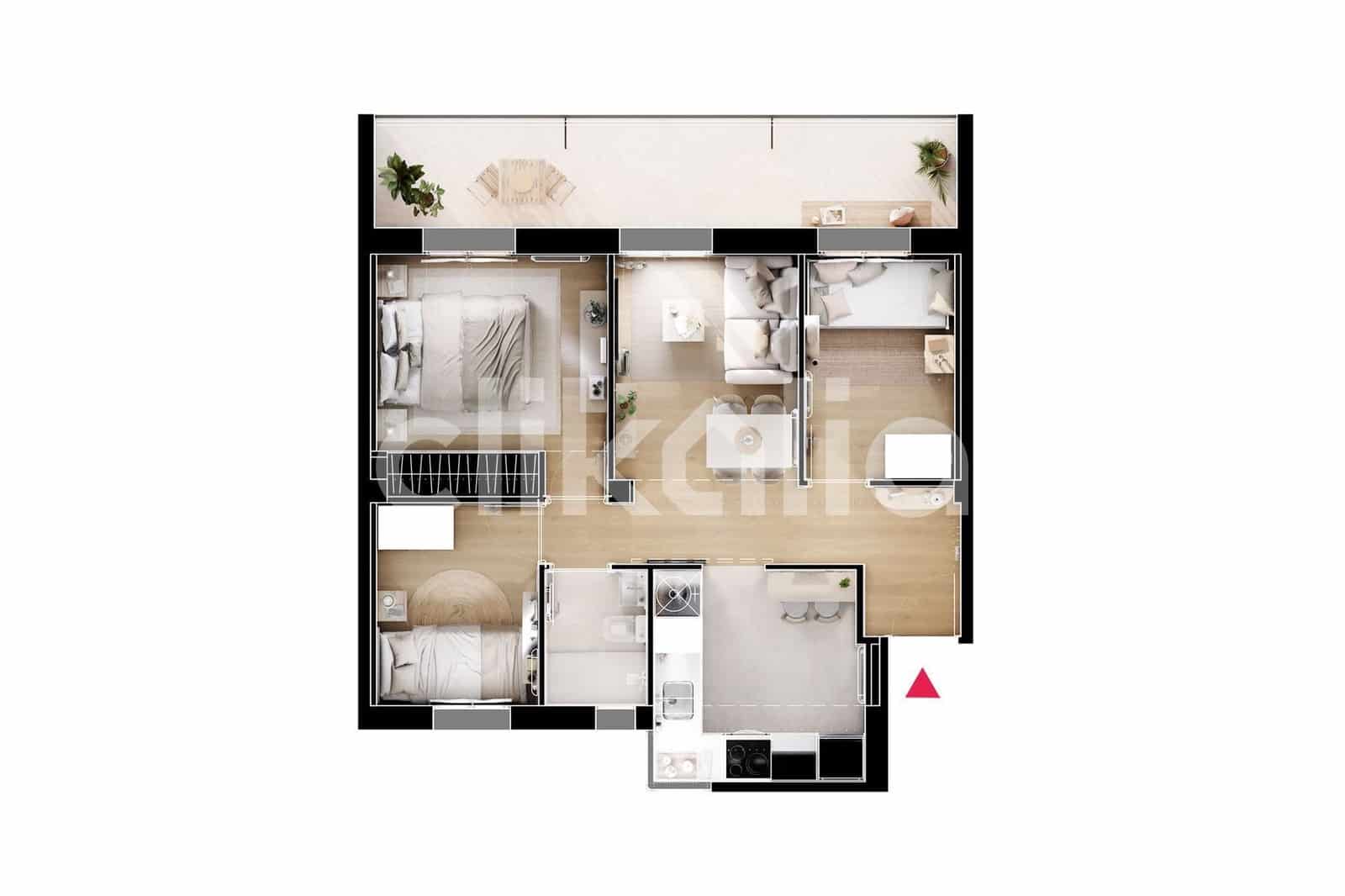 3 soveværelse Lejlighed til salg i Madrid by - € 315.000 (Ref: 9270633)