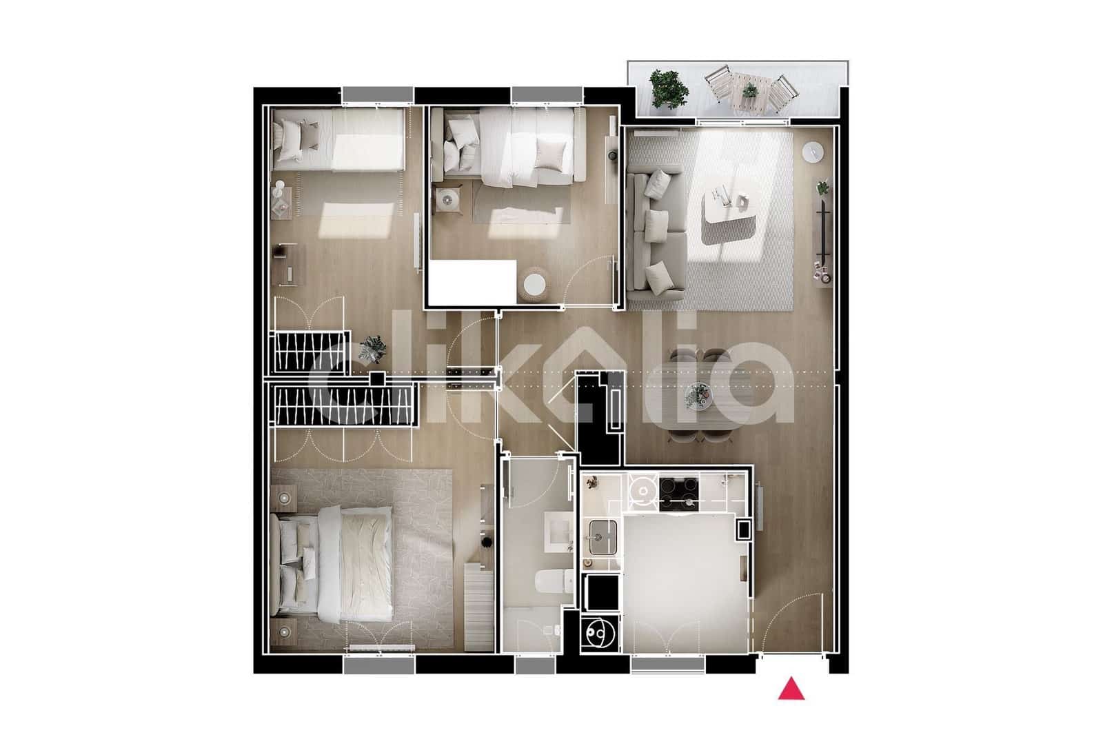 3 quarto Apartamento para venda em Madrid cidade - 355 000 € (Ref: 9276582)