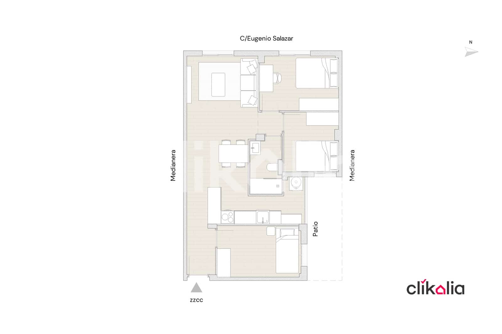 3 camera da letto Appartamento in vendita in Madrid citta - 600.000 € (Rif: 9307271)