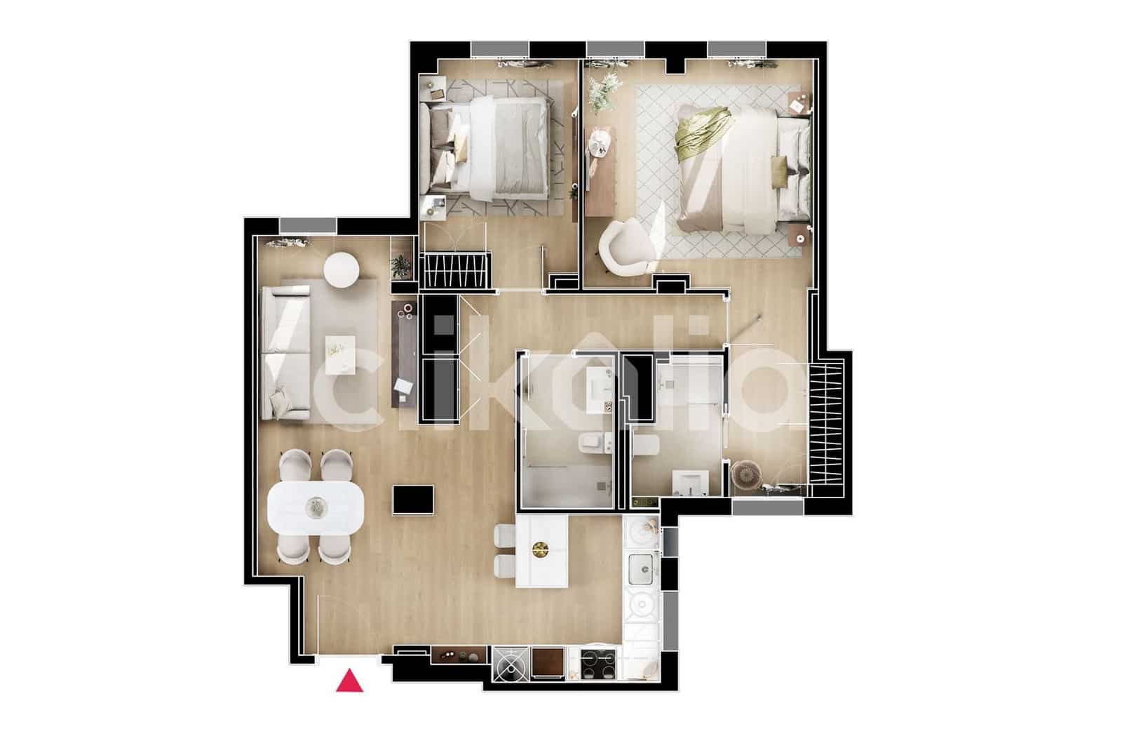 2 sovrum Lägenhet till salu i Madrid stad - 750 000 € (Ref: 9315166)