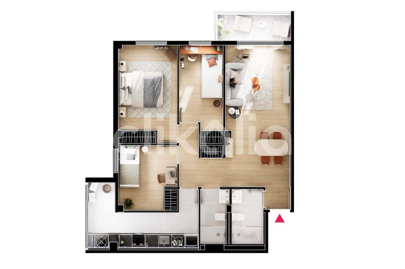 3 slaapkamer Flat te koop in Malaga stad - € 350.000 (Ref: 9315252)