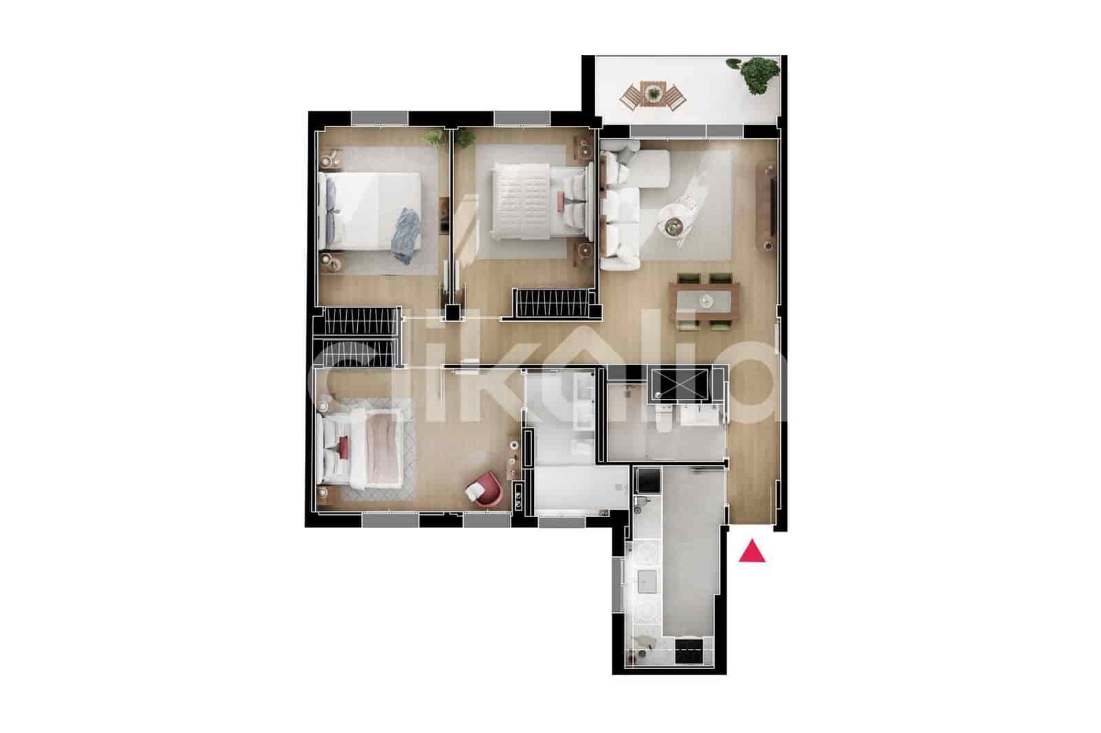 3 sovrum Lägenhet till salu i Madrid stad - 915 000 € (Ref: 9326968)