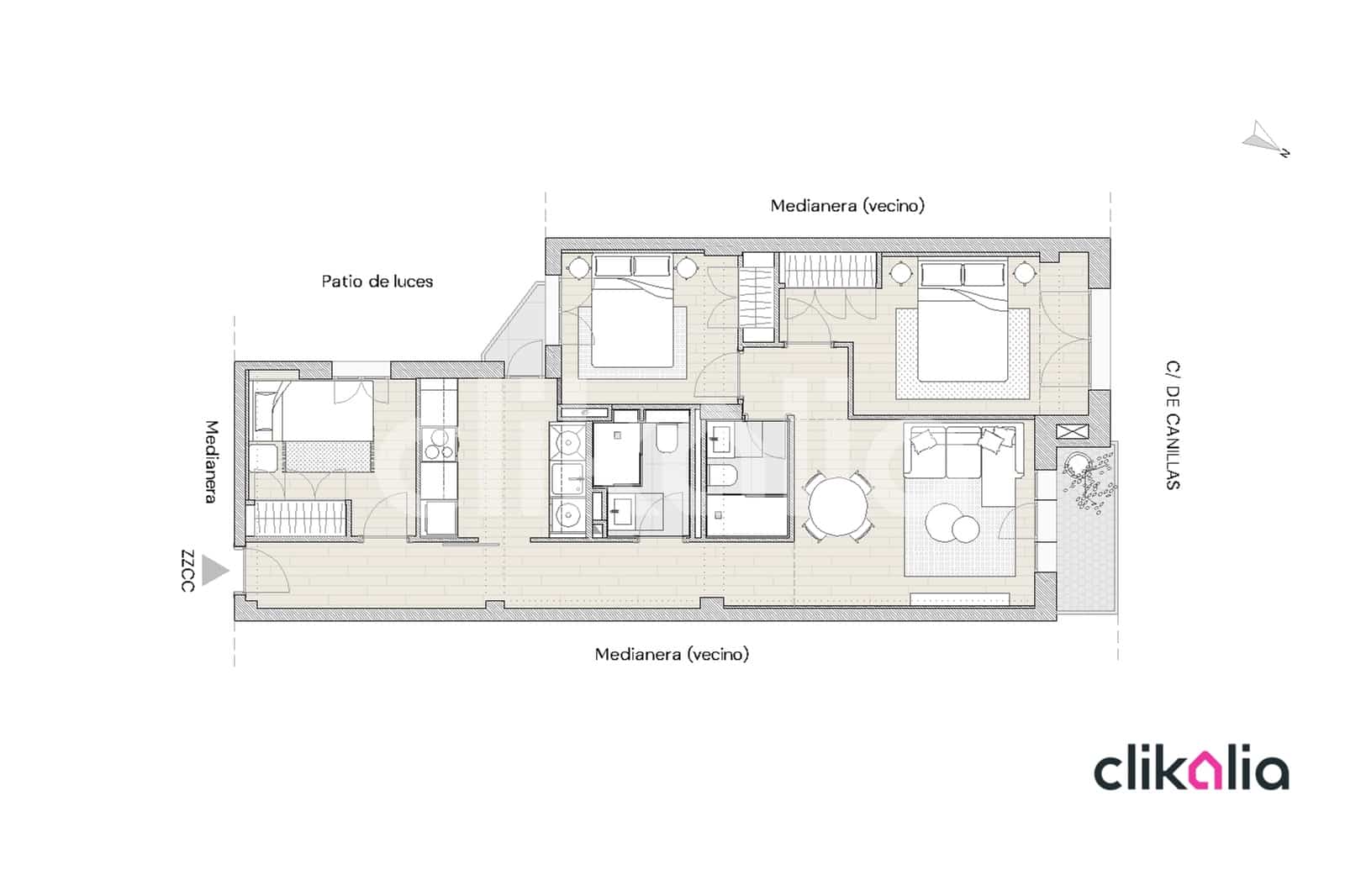 3 camera da letto Appartamento in vendita in Madrid citta - 720.000 € (Rif: 9326976)