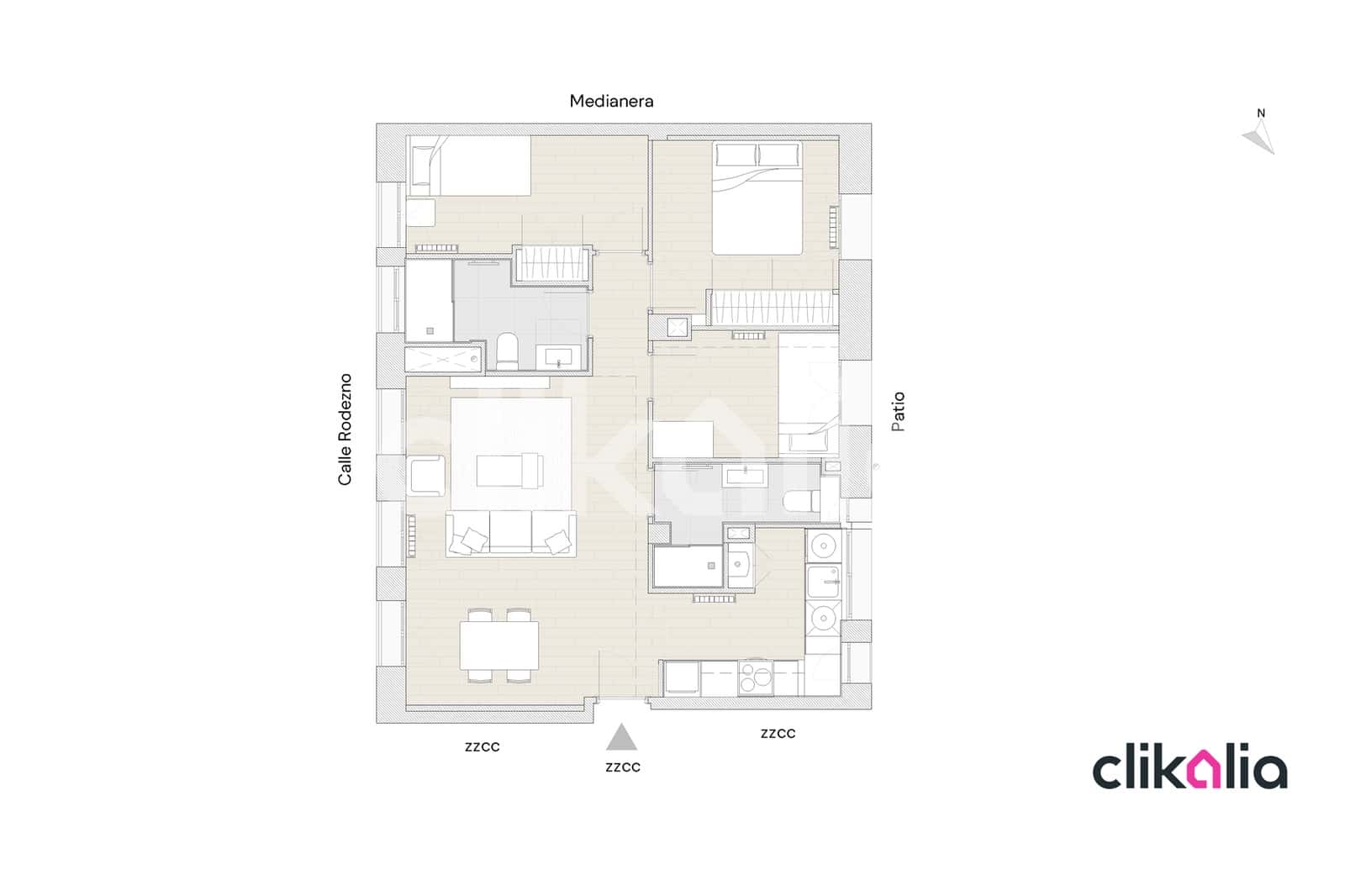3 bedroom Flat for sale in Madrid city - € 555,000 (Ref: 9326982)