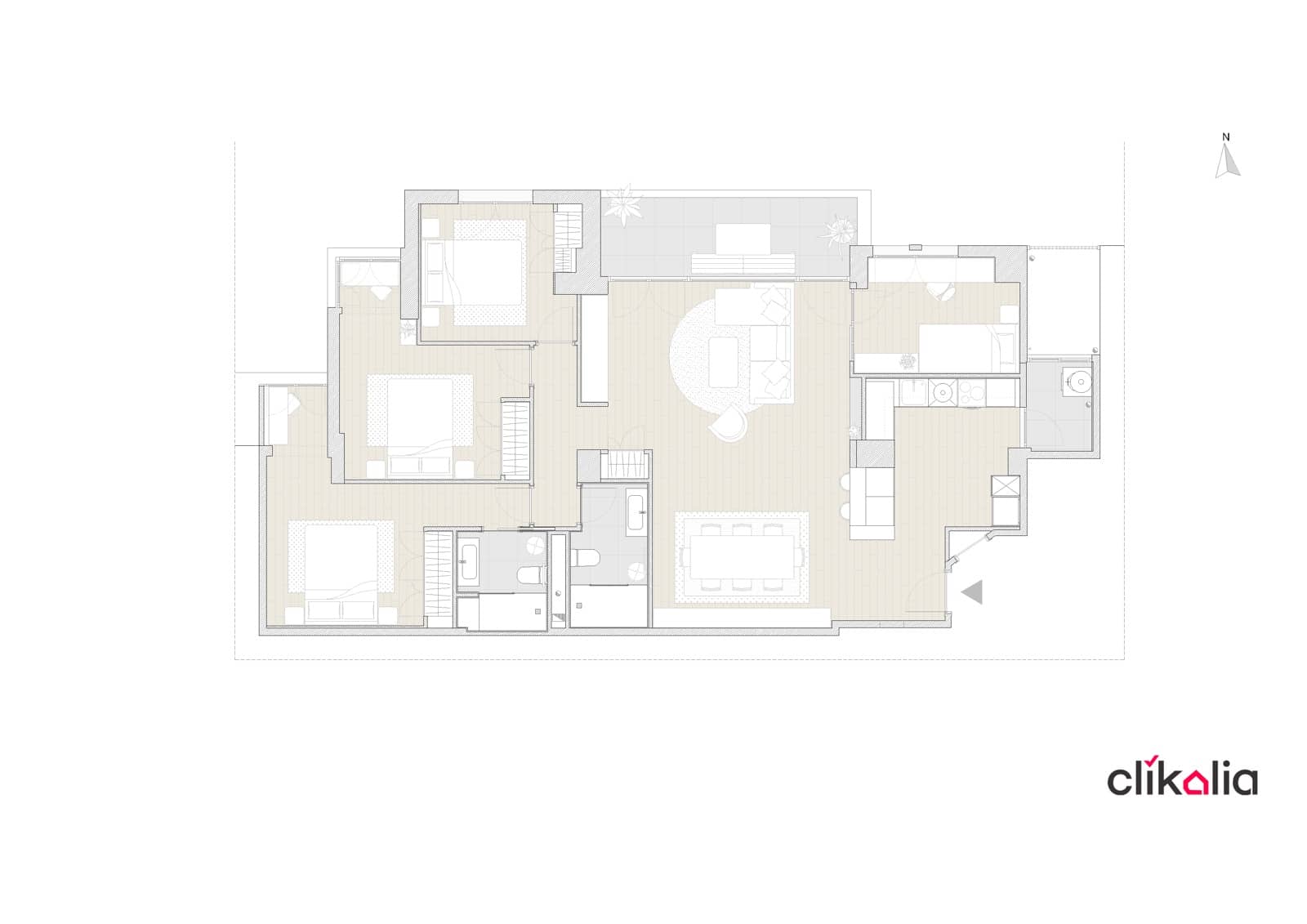 4 soveværelse Lejlighed til salg i Malaga by - € 520.200 (Ref: 9331838)