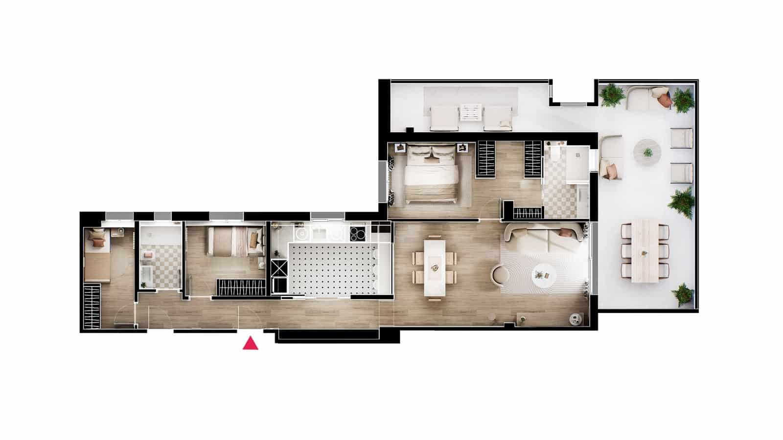 3 soverom Penthouse til salgs i Madrid by - € 1 525 000 (Ref: 9336902)