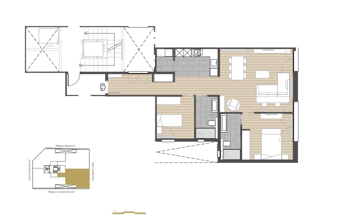 2 camera da letto Appartamento in vendita in Barcelona citta - 645.000 € (Rif: 9362767)