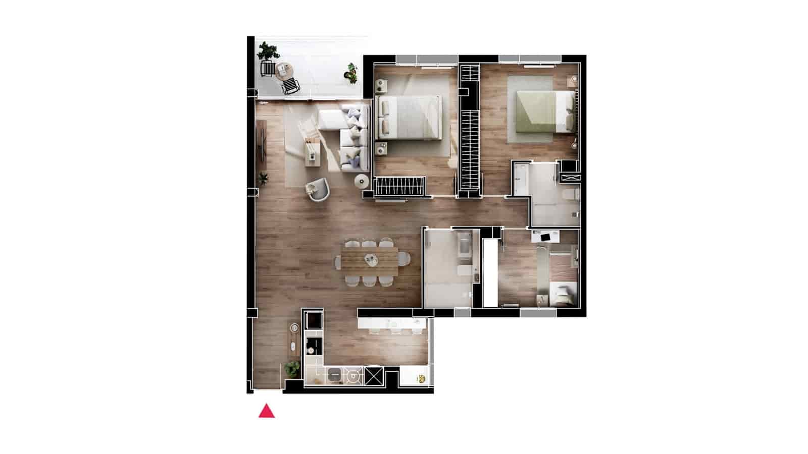 3 soverom Leilighet til salgs i Madrid by - € 615 000 (Ref: 9362854)