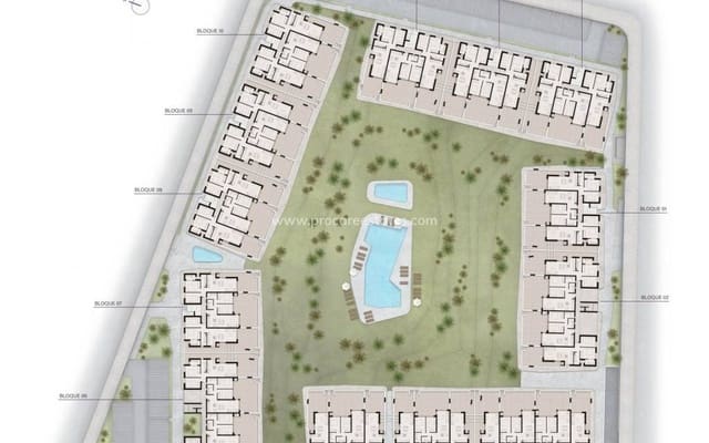 2 soveværelse Lejlighed til salg i Ciudad Quesada, Rojales med swimmingpool - € 279.000 (Ref: 8742337)