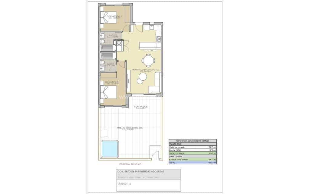 2 bedroom Apartment for sale in Rojales - € 261,900 (Ref: 9850097)