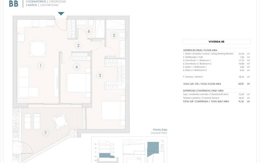 2 Zimmer Apartment zu verkaufen in Benijofar mit Pool - 325.000 € (Ref: 9850099)