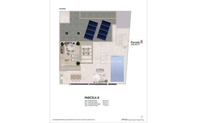 Chalet de 3 habitaciones en Atalaya Park, Benijófar en venta con piscina - 615.000 € (Ref: 9850101)