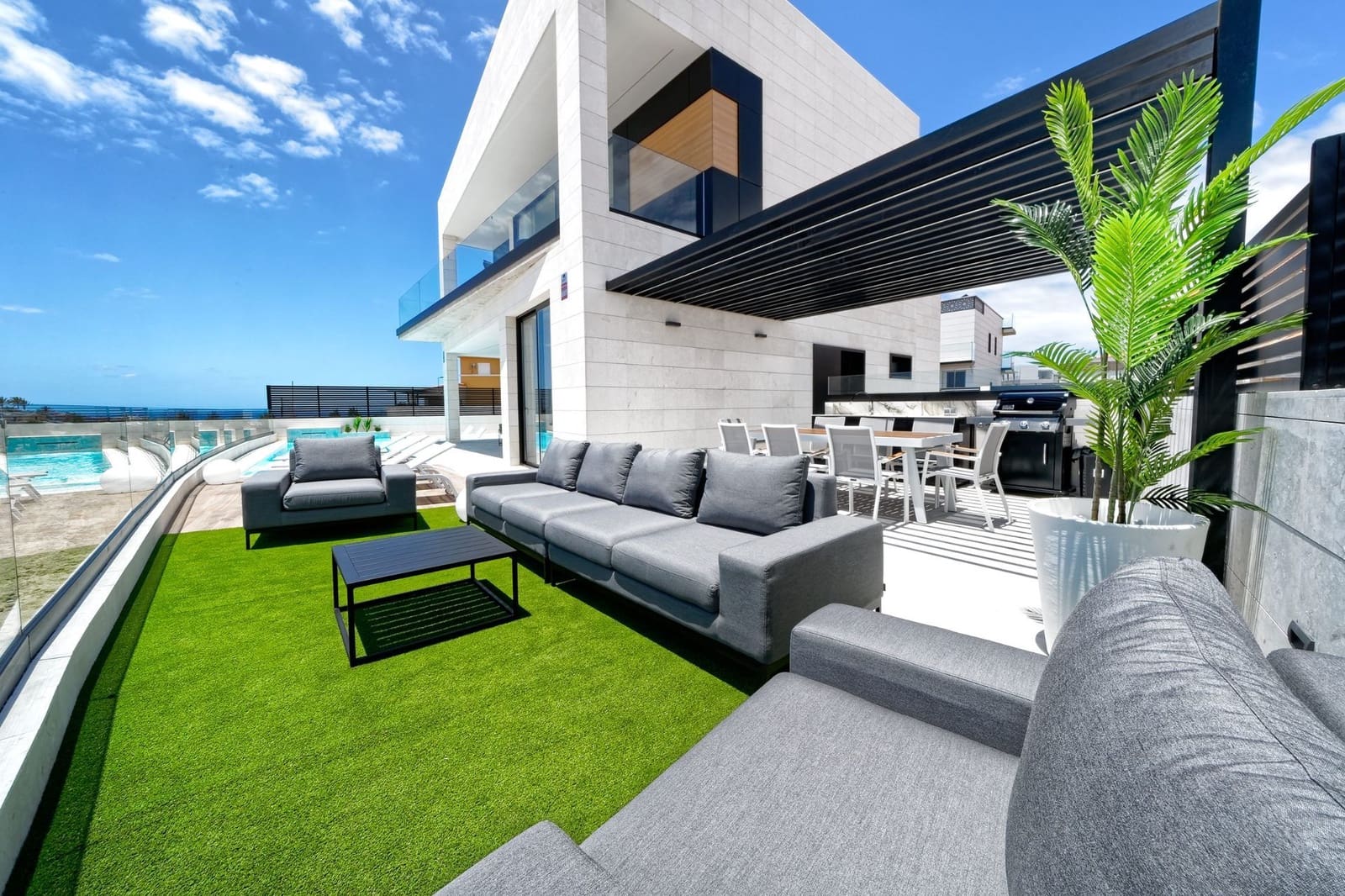 4 sovrum Villa för semesterbostäder i Meloneras med pool garage - 4 500 € (Ref: 7208171)