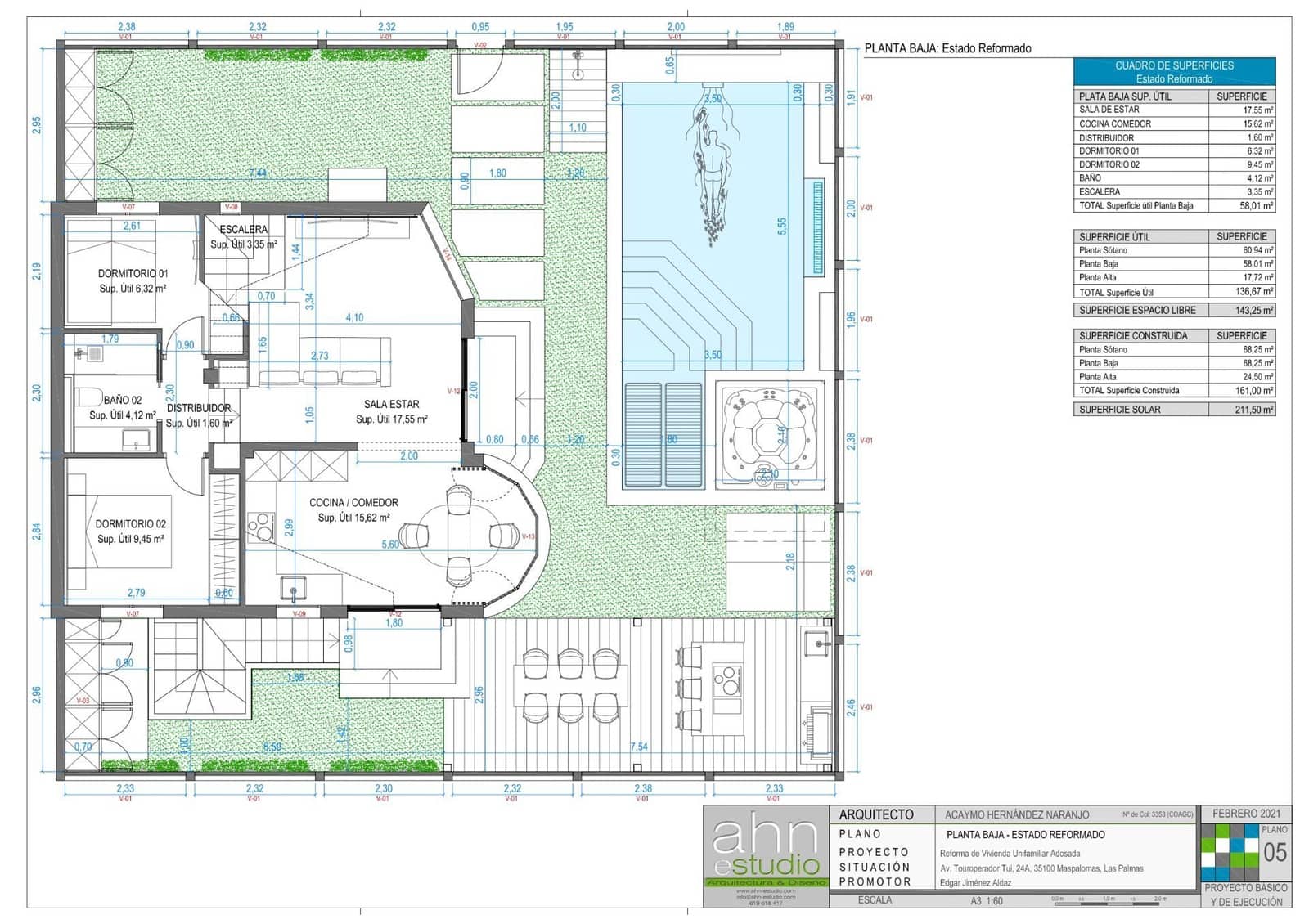 3 bedroom Bungalow for sale in Campo Internacional with pool garage - € 940,000 (Ref: 7739966)
